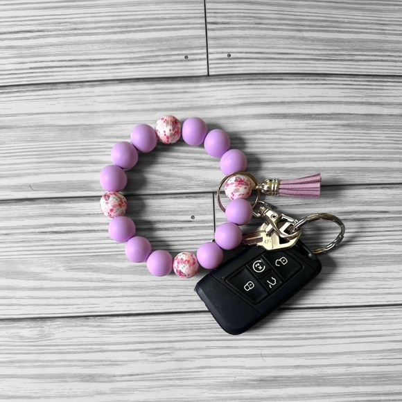 Purple Butterfly Silicone Wristlet - Picture 2 of 2